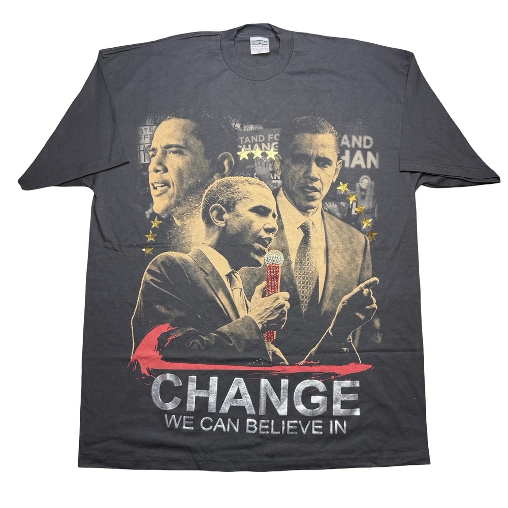 Vintage 2000s 2008 President Barack Obama AOP shirt